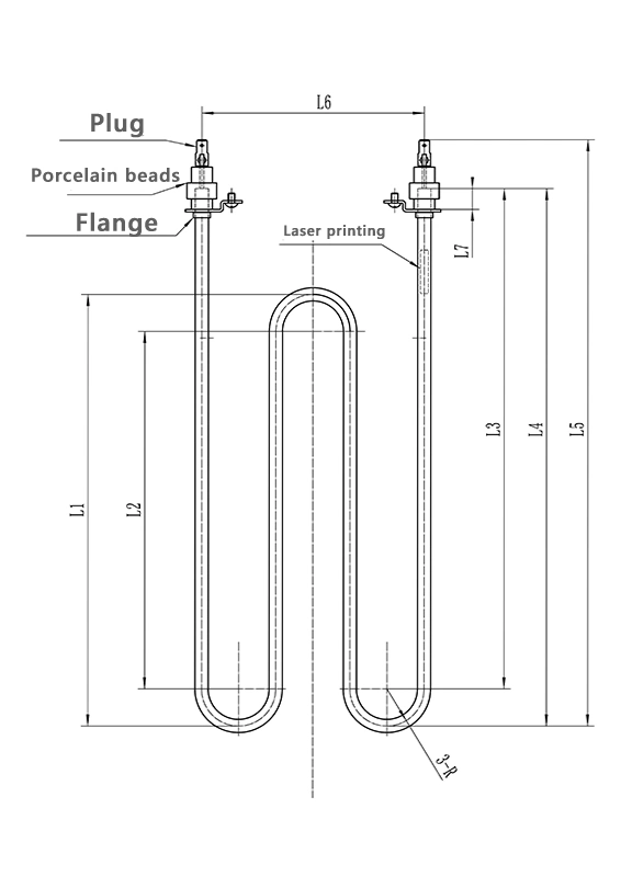 CE Customized/OEM SUS310S Electric Resistor Toaster Oven Heating Element